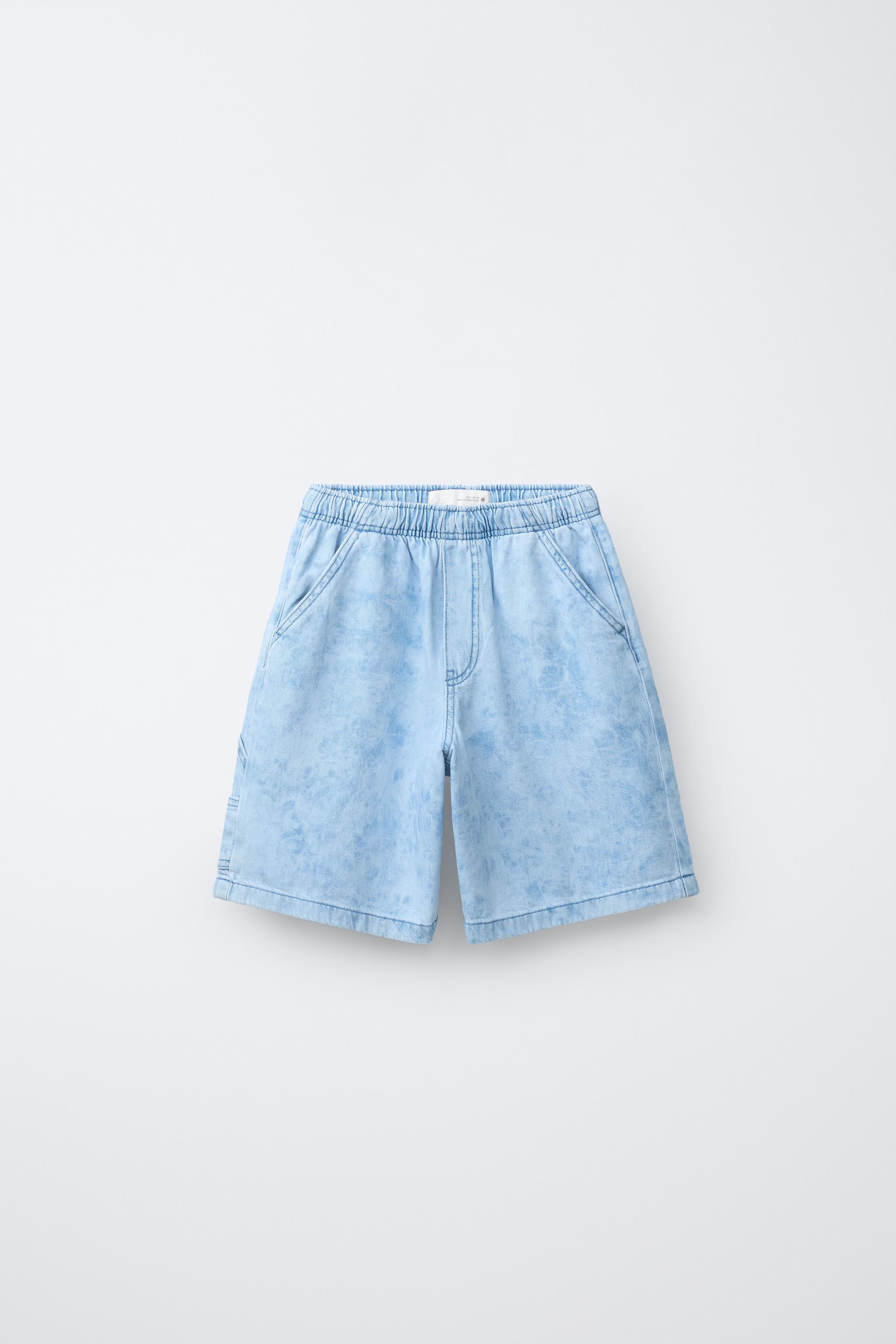 Детские шорты Zara TIE-DYE DENIM SHORTS