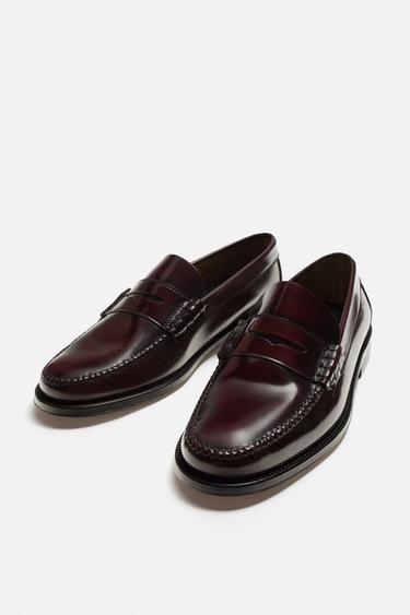 CASTELLANO 1920 ® X ZARA MEN'S LOAFERS - Burgundy Red by Zara - Image 3