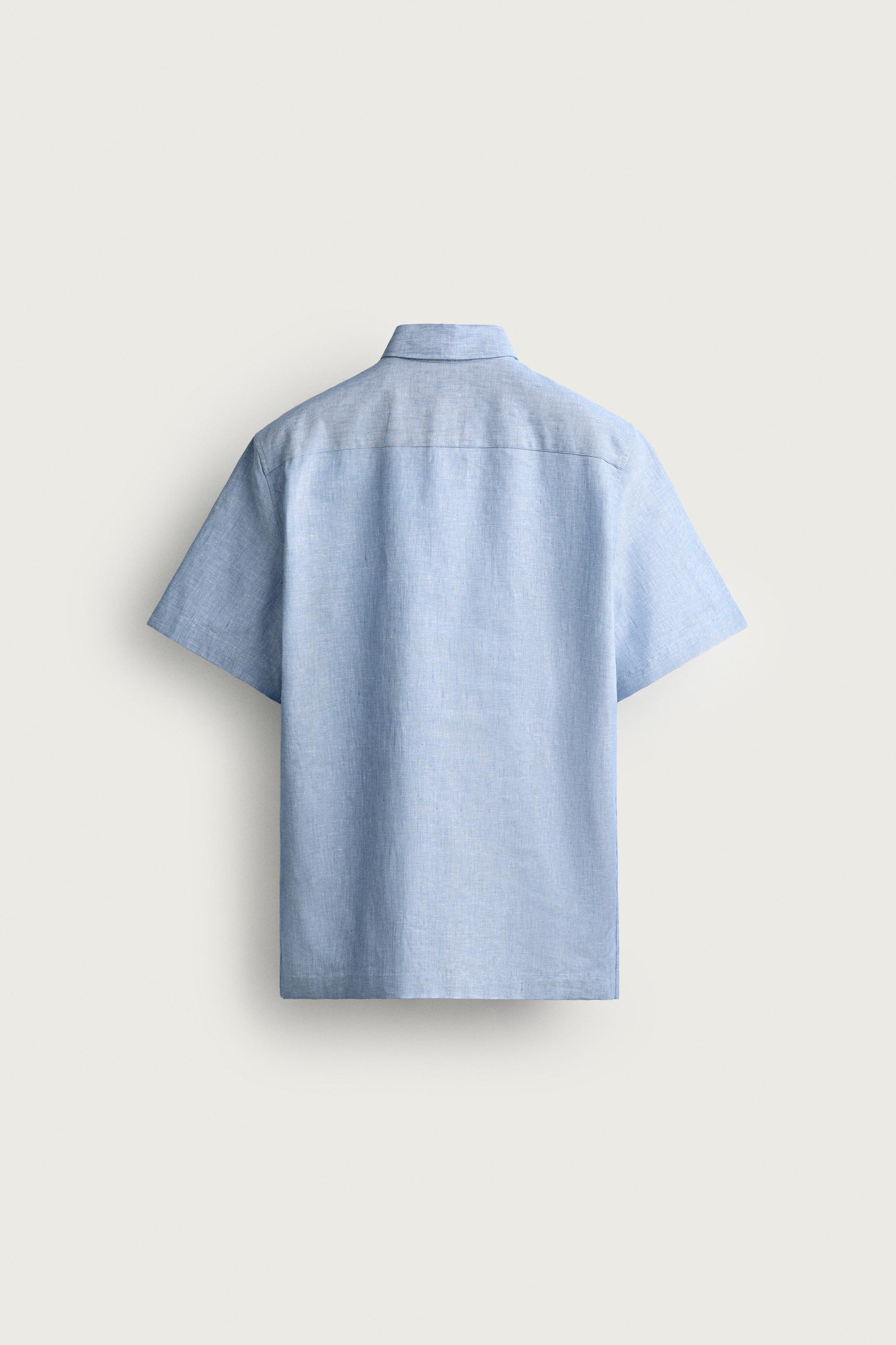 LINEN COTTON REGULAR FIT SHIRT