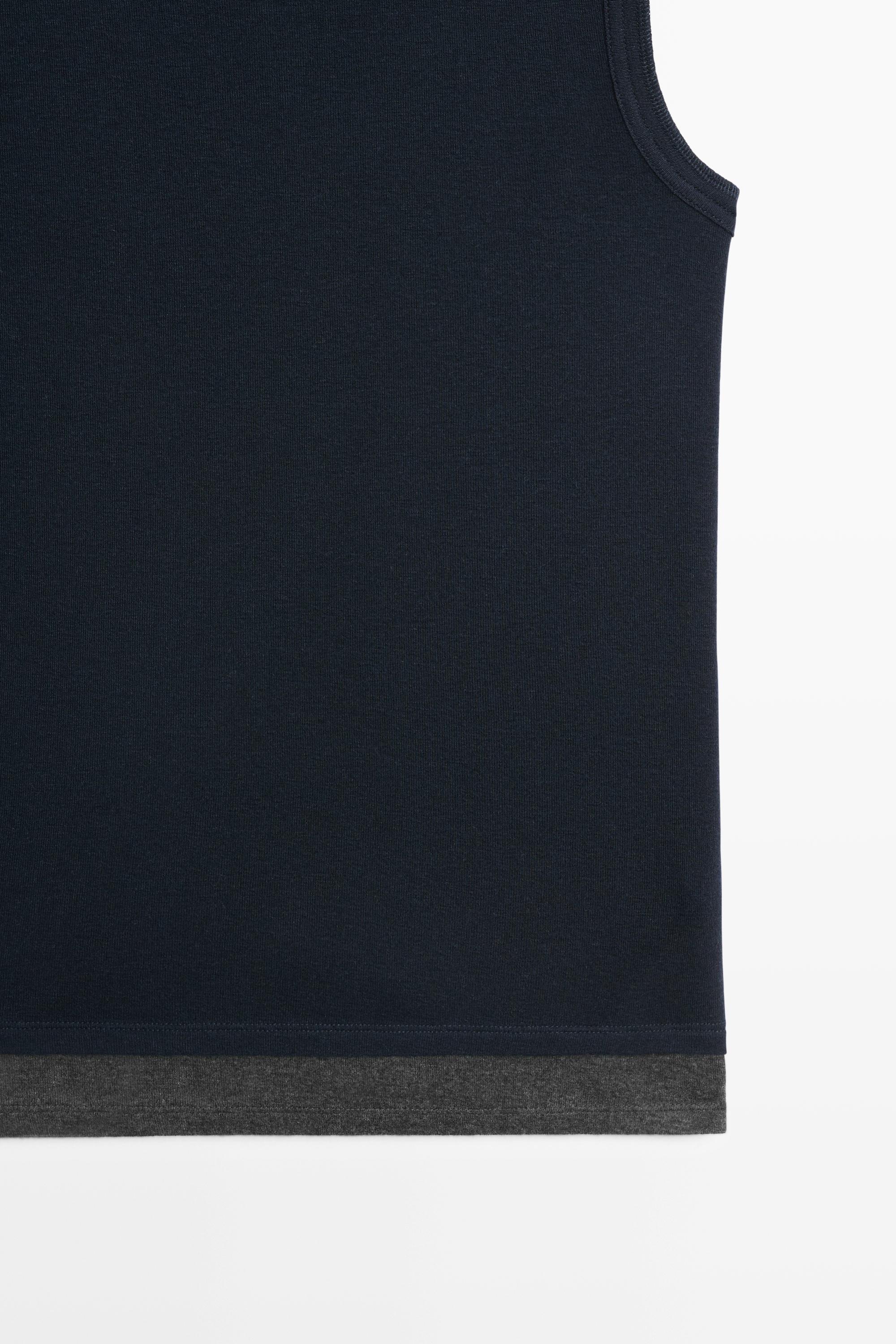 T-shirt en laine à double finition