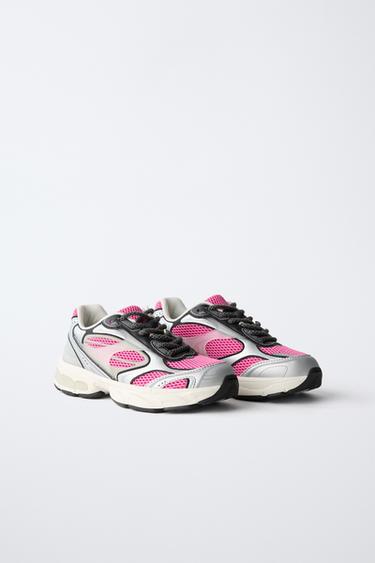 ZAPATILLA DEPORTIVA REJILLA - Rosa de Zara