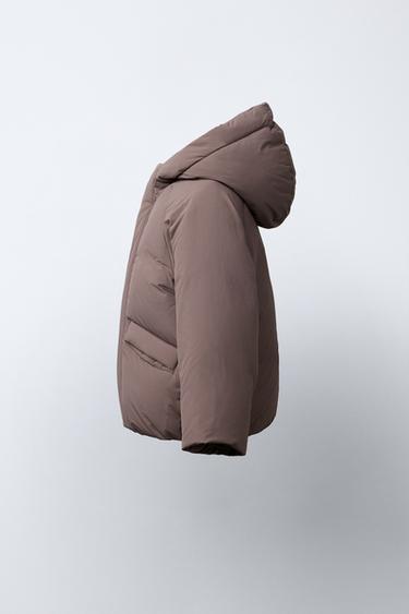 FEATHER DOWN WATER REPELLENT PUFFER JACKET - Brown / Taupe by Zara - Image 2