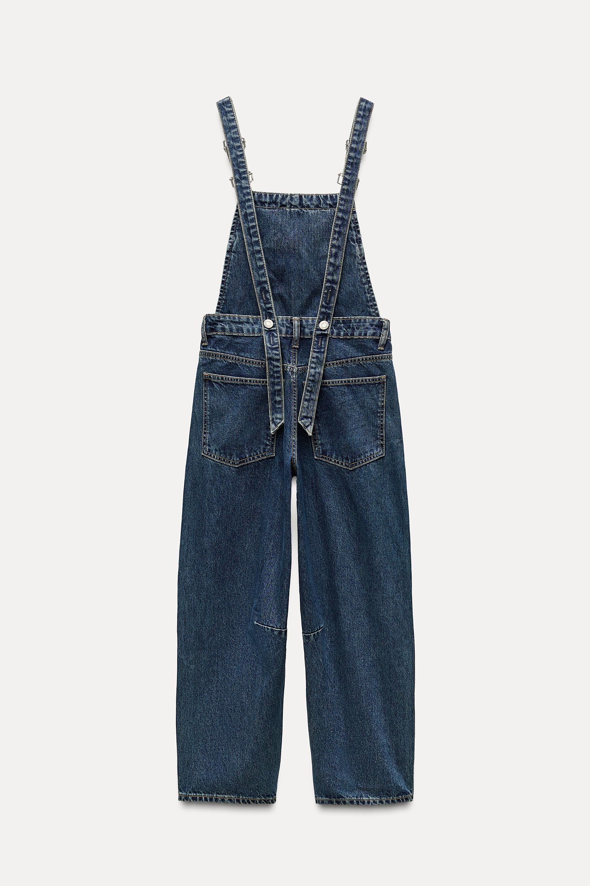 VIRAL TRF DENIM outlets JUMPSUIT ZARA