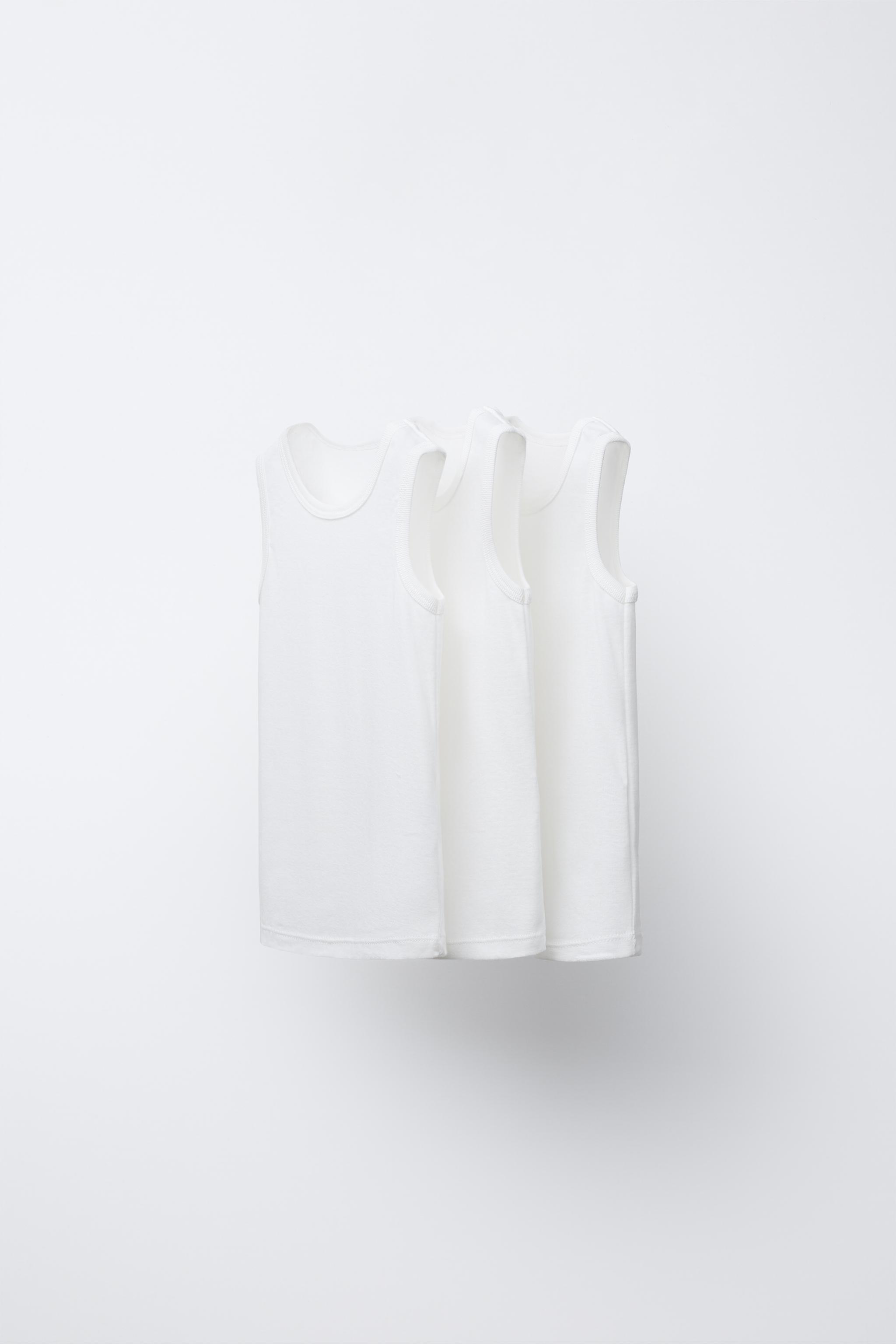 Детские футболки Zara THREE-PACK OF SLEEVELESS T-SHIRTS