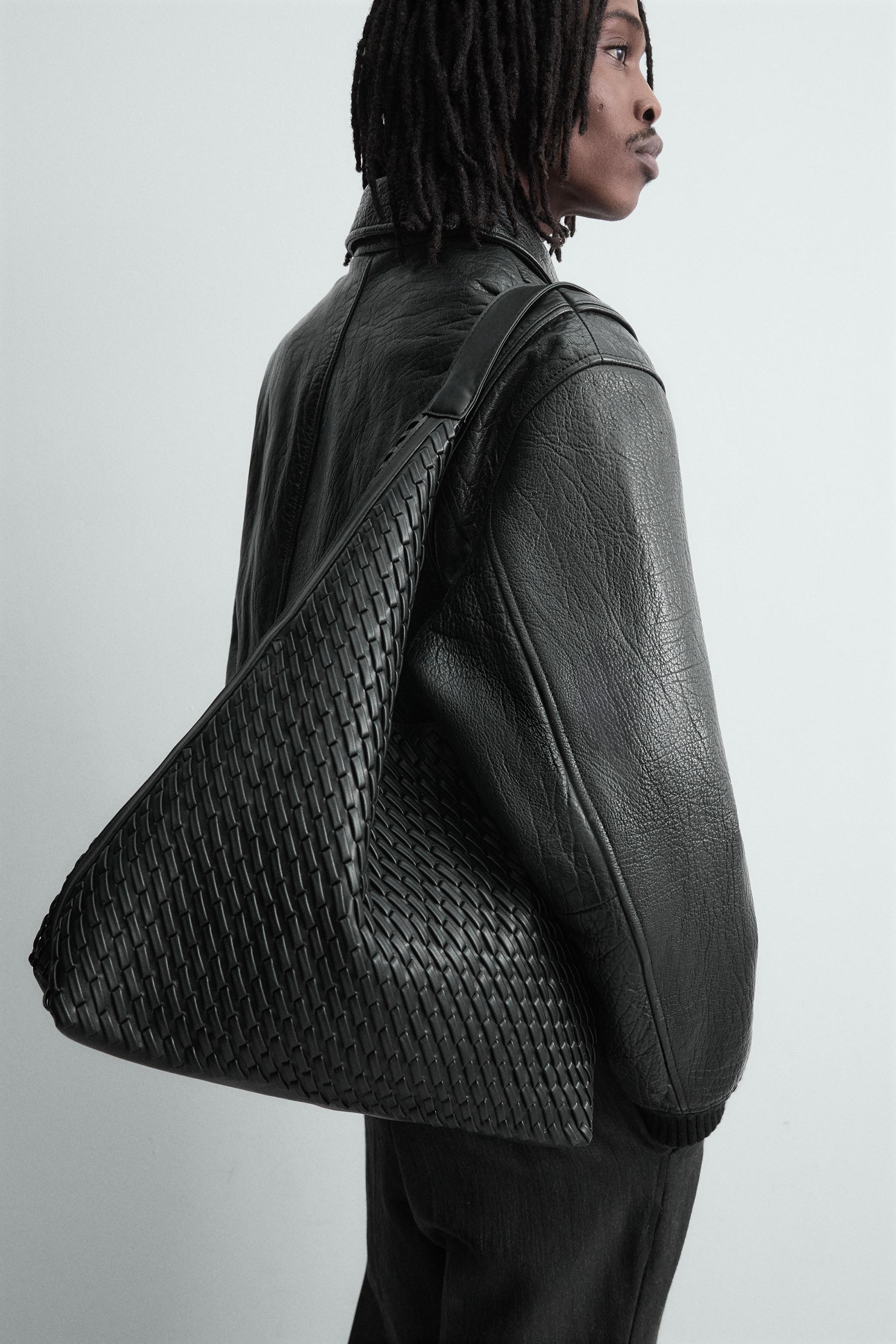 編み込みトートバッグ - ブラック | ZARA Japan / 日本