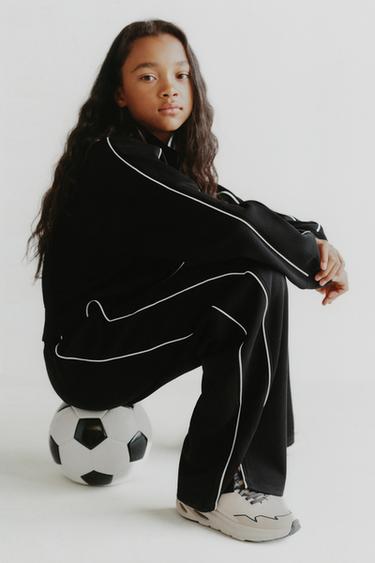 JACKET WITH MODAL CONTRAST TRIMS - Black by Zara