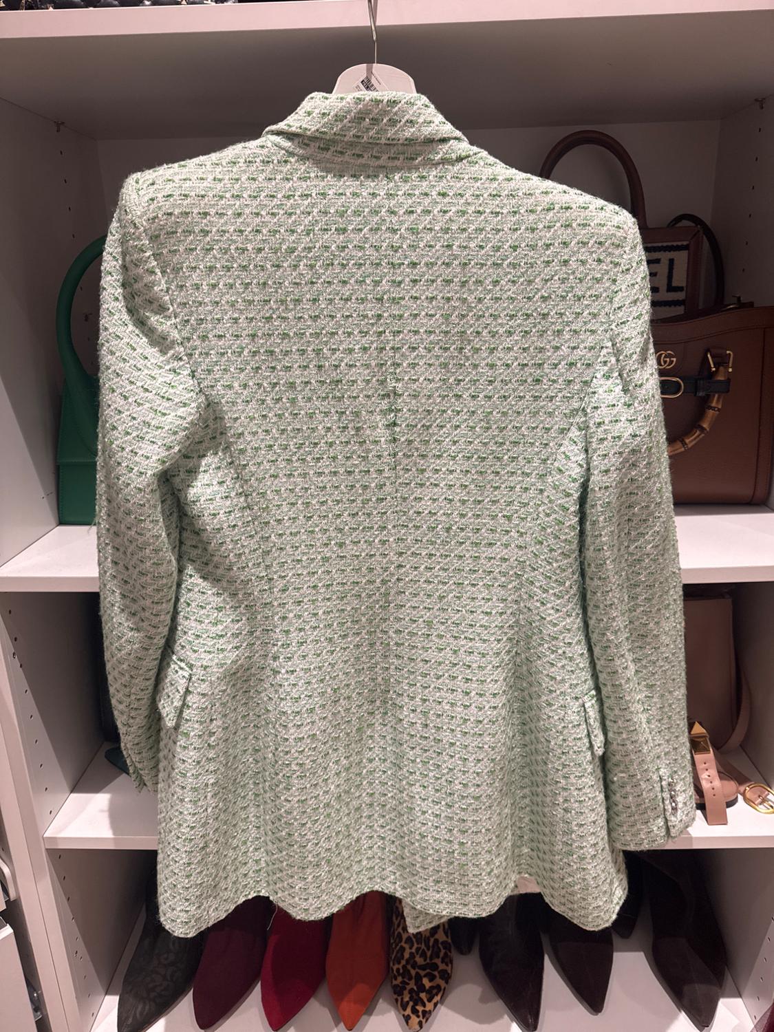 TEXTURED CHECK BLAZER - Image 2