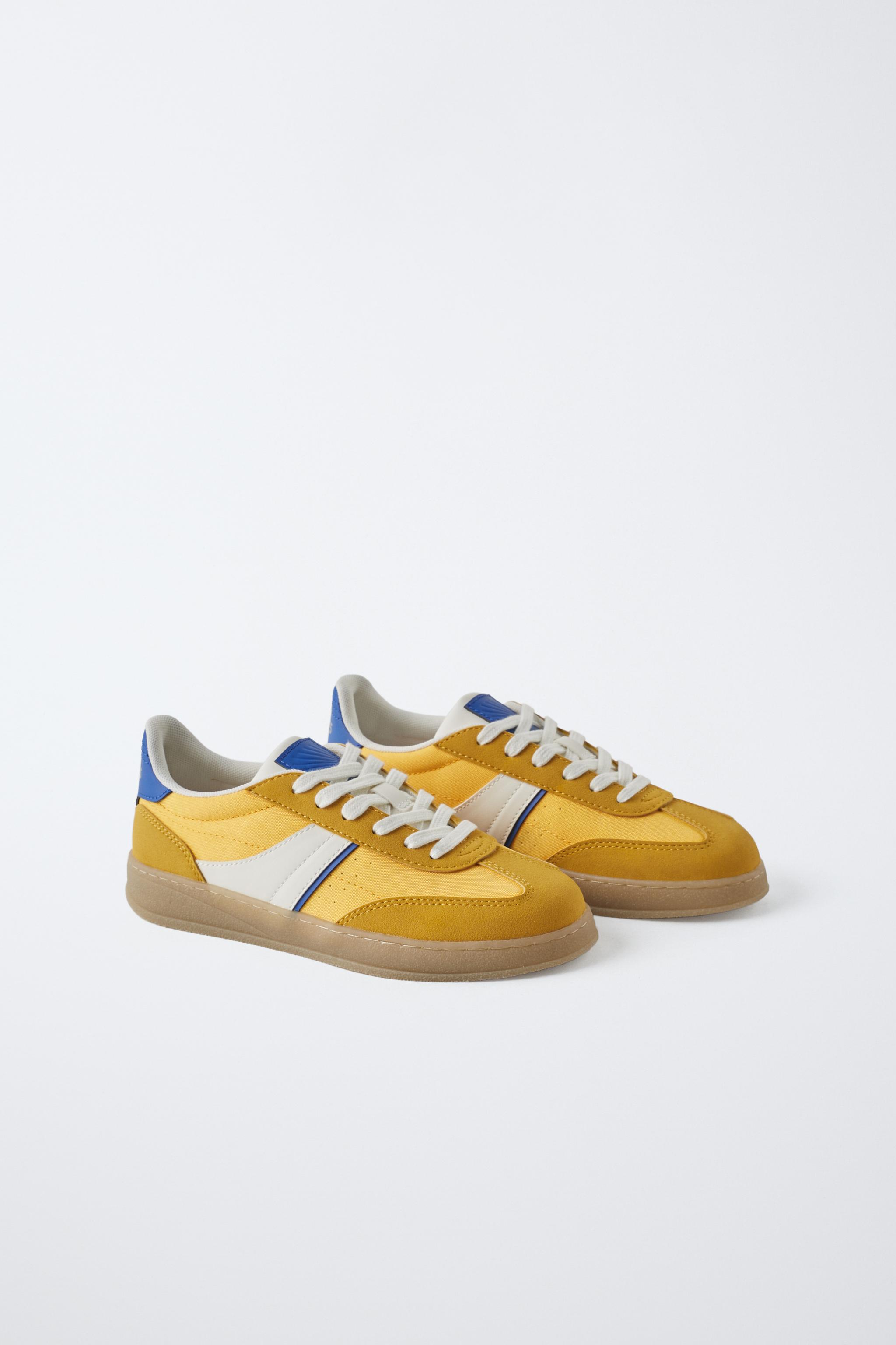 コントラストスニーカー - イエロー | ZARA Japan / 日本