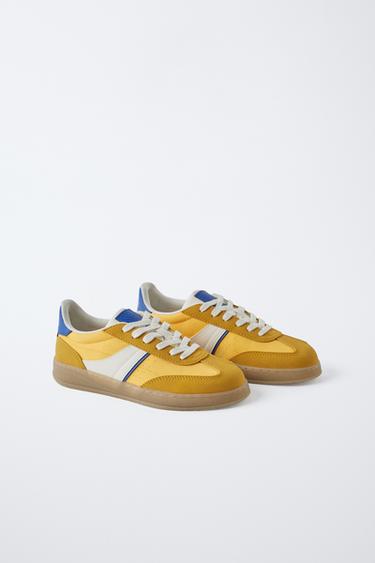 CONTRAST SNEAKERS - Yellow by Zara - Image 1