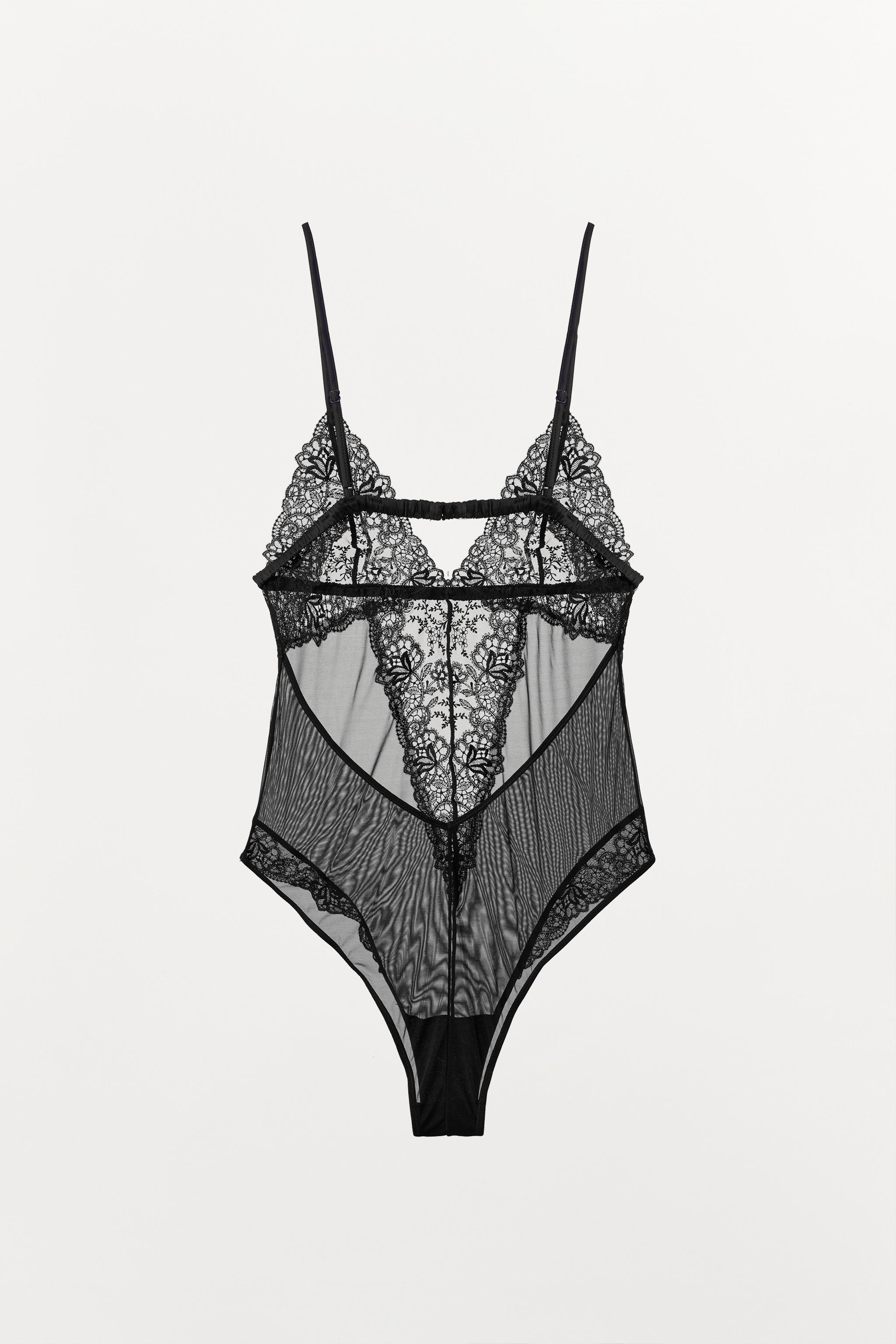 COMBINED LACE BODYSUIT