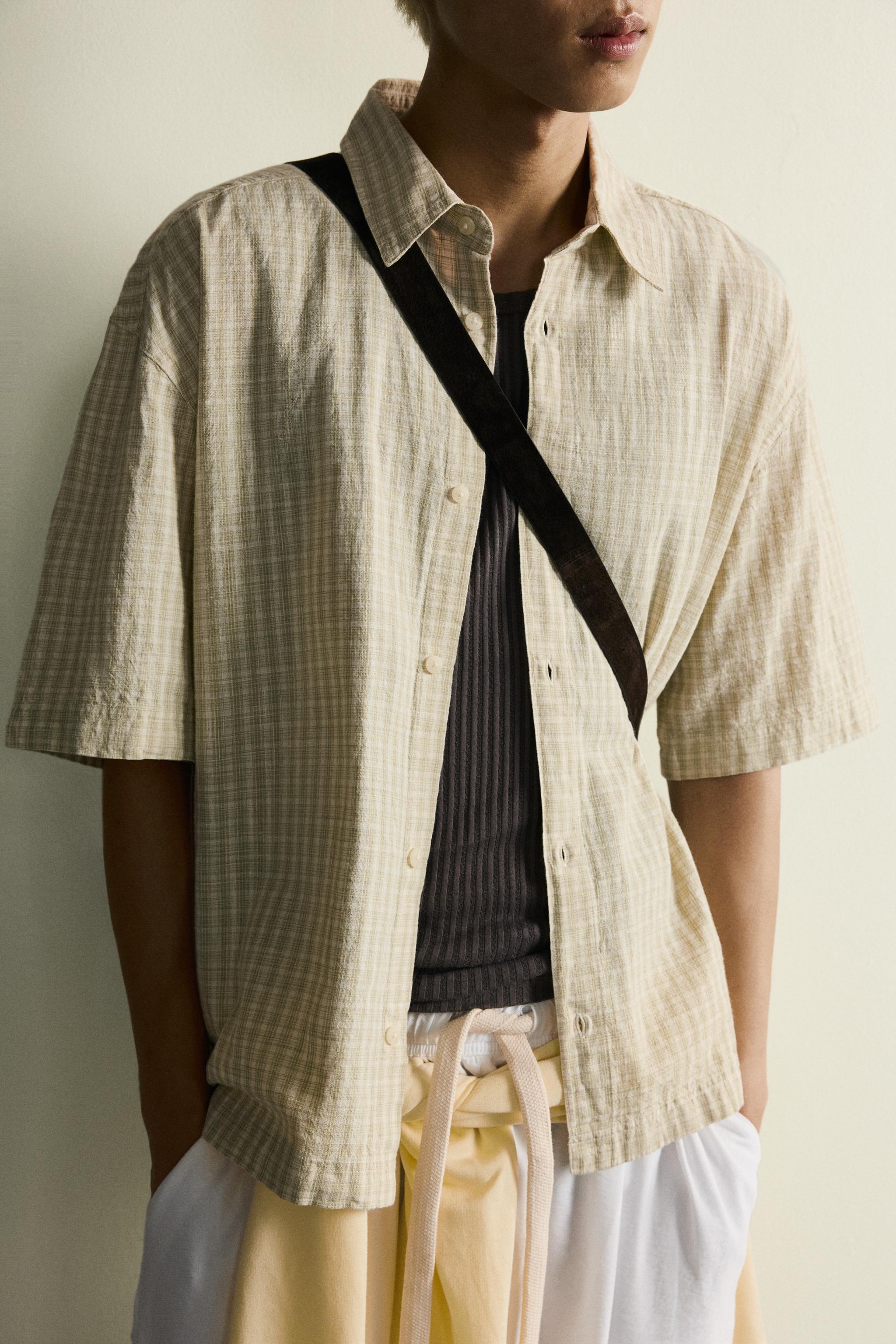 BOXY FIT PLAID SHIRT
