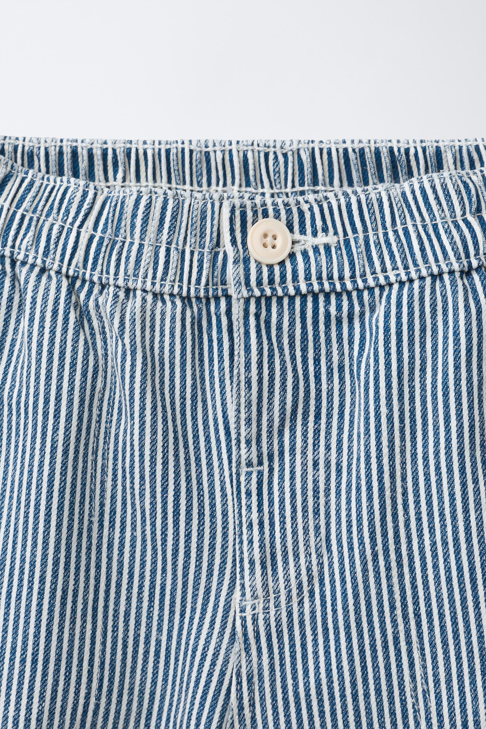 STRIPED BAGGY PANTS