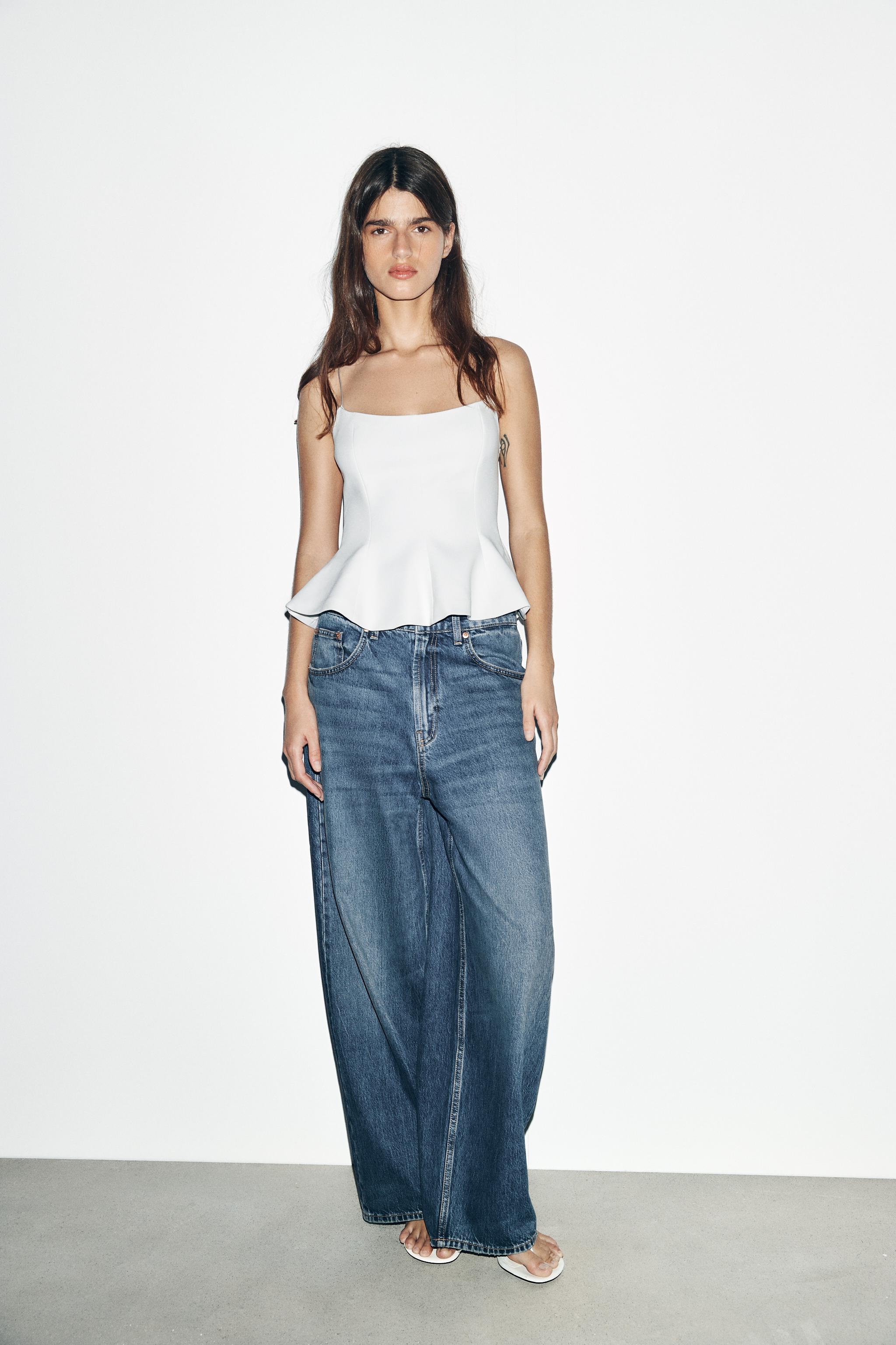 PEPLUM TOP - White | ZARA South Africa