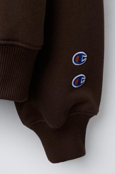 CHAMPION ® X ZARA FLOCK TEXT SWEATSHIRT - Brown by Zara