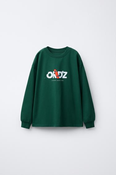 CAMISETA ESTAMPADA SKATE - Verde de Zara