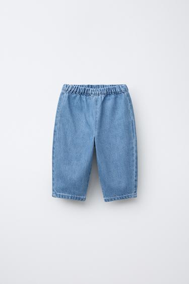 PANTALÓN DENIM BAGGY - Azul de Zara