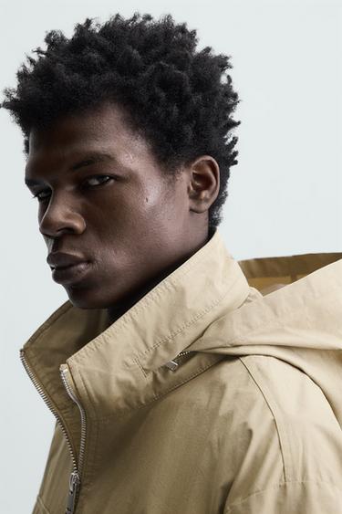 PARKA TÉCNICA COM BOLSOS - castanho da Zara