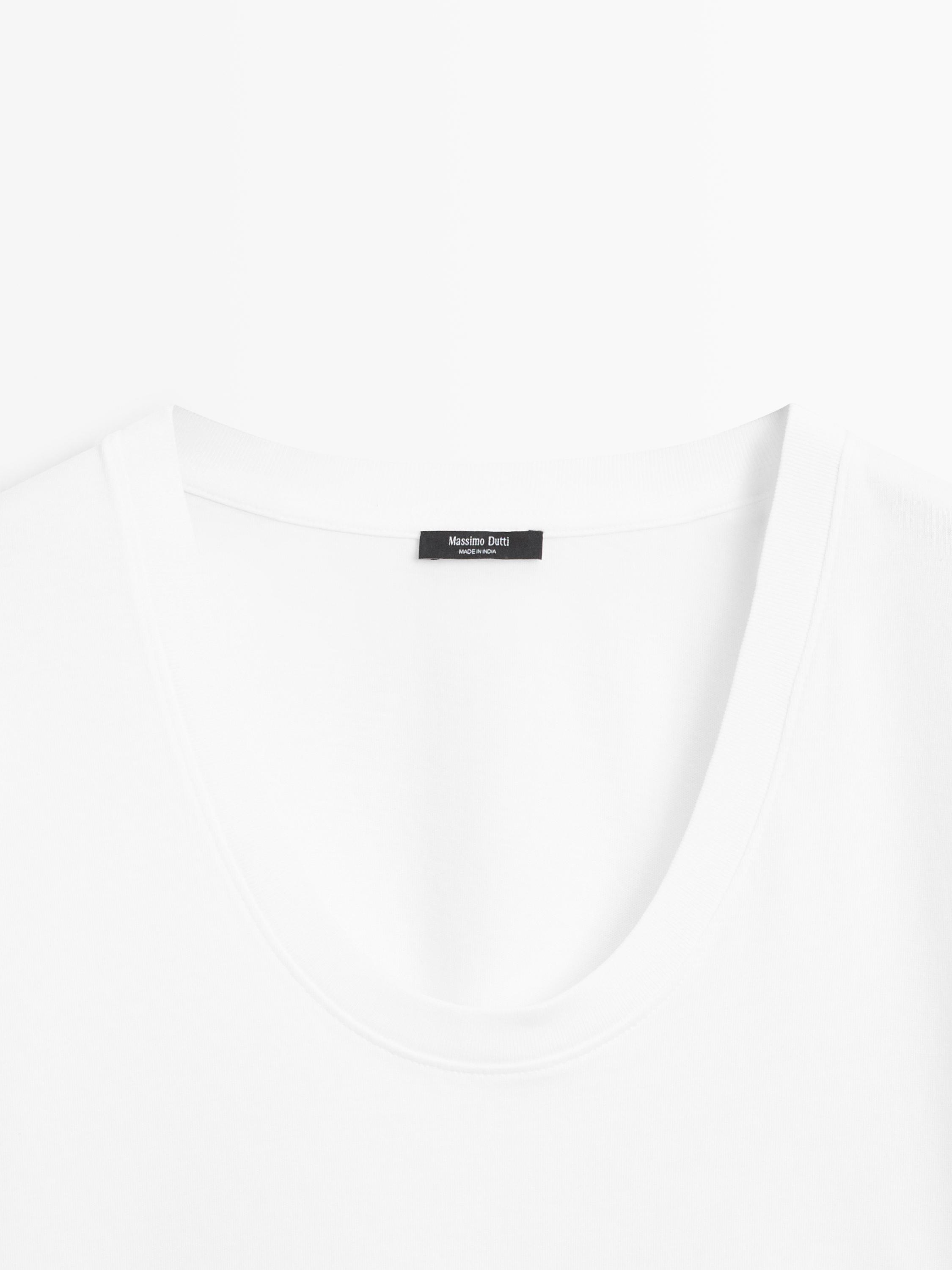 T-shirt col ras du cou 100 % coton