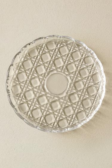 GLASS APPETIZER PLATE WITH RAISED DESIGN - 990 by Zara - Image 5