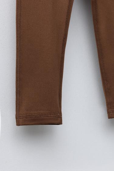 THERMOLITE ® FIBRE BASE LAYER LEGGINGS - Brown by Zara - Image 3