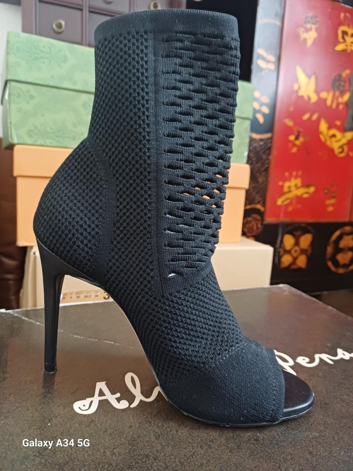 HEELED OPEN-TOE ANKLE BOOTS - Image 3