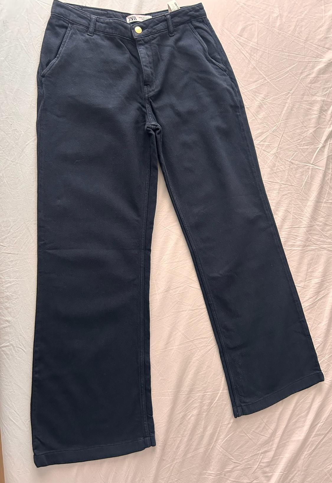 WIDE-LEG CHINO TROUSERS - Image 2
