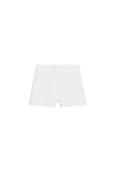 HIGH-WAIST SHORTS - Ecru by Zara