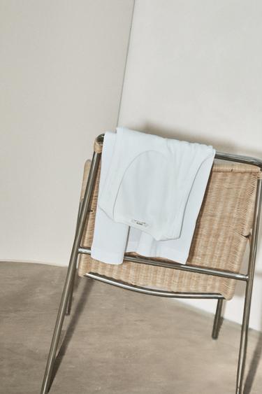 RATTAN AND STEEL ACCENT CHAIR - Light beige by Zara