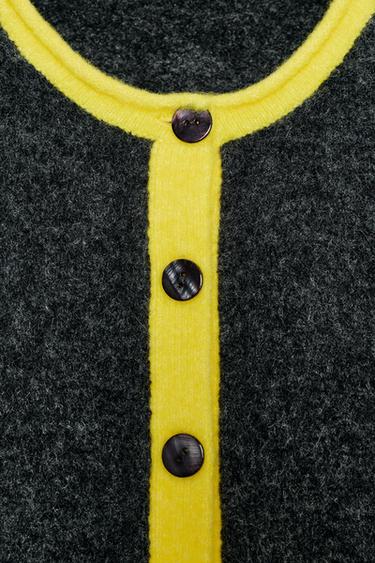 COLOUR BLOCK CARDIGAN - Multicoloured by Zara - Image 7