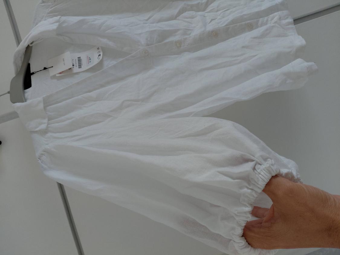LINEN BLEND PUFF SLEEVE SHIRT - Image 4