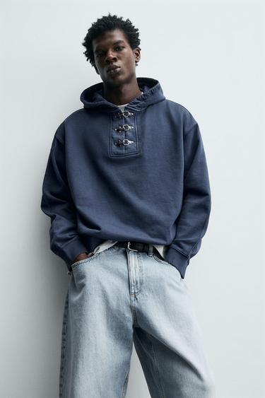 SWEAT À CAPUCHE ALAMARS - Bleu délavé de Zara - Image 4