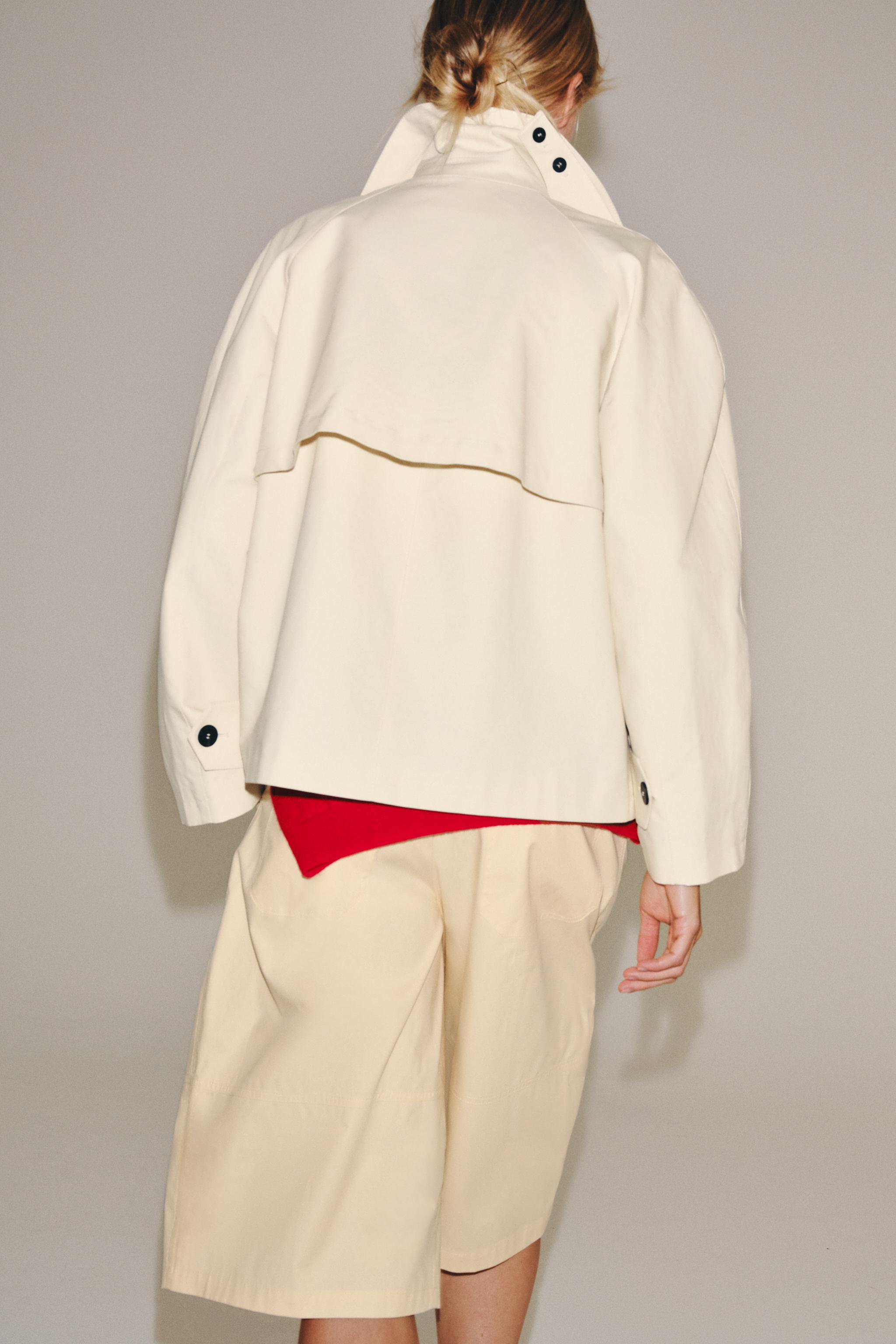ZW COLLECTION SHORT TRENCH COAT