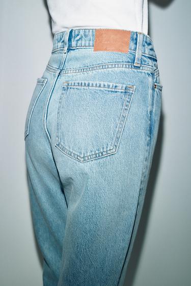 Z.05 MOM FIT HIGH-WAIST JEANS - Mid-blue by Zara