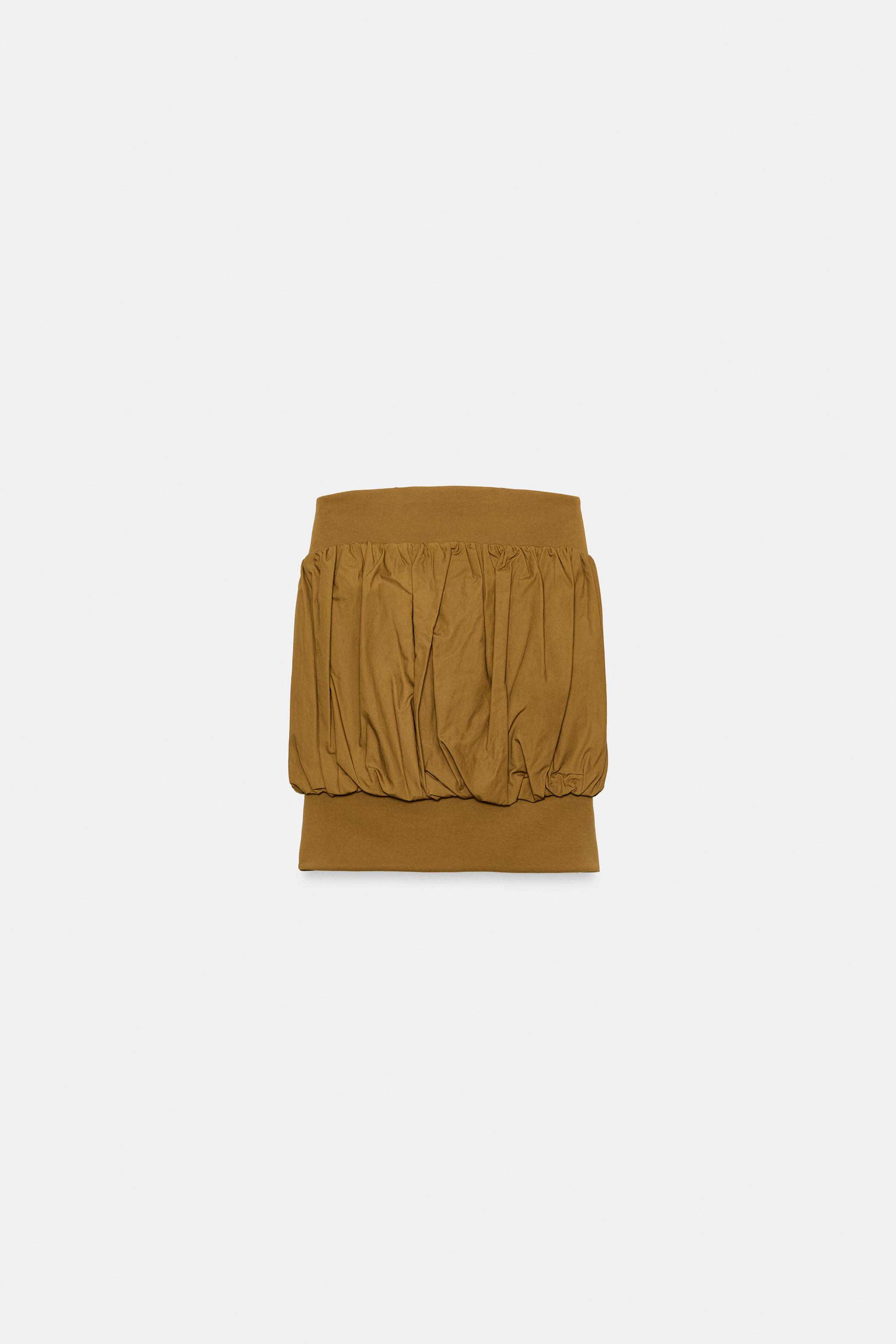 Женские топы Zara COMBINED STRAPLESS TOP — фото 5
