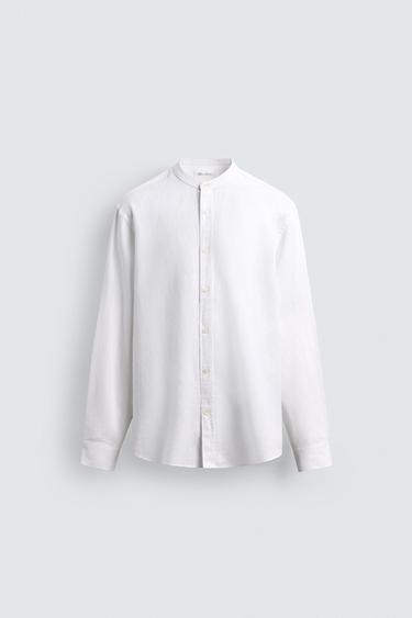 LINEN - COTTON SHIRT - White by Zara