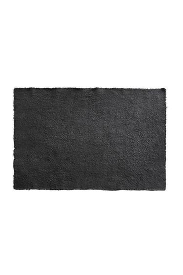 LINEN PLACEMAT WITH FRAYED EDGE - Blue by Zara