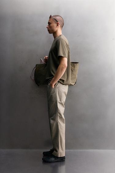 PANTALÓN TAPERED FIT  ESCALADA - Crudo medio de Zara
