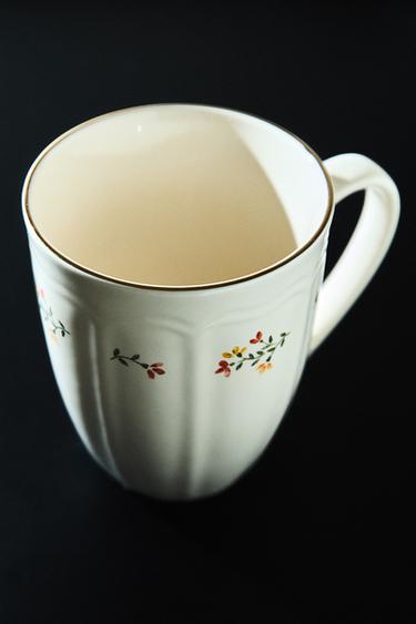 MUG PORCELAINE FLORAL - Crème de Zara - Image 5