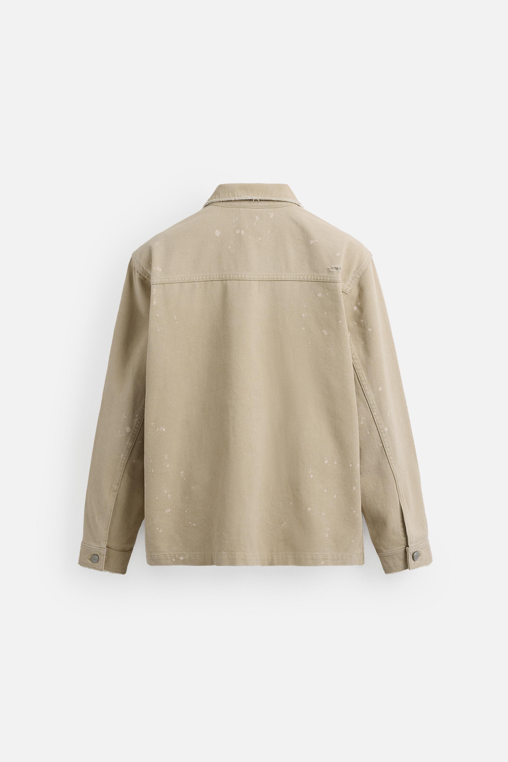 ウォッシュドスプラッタージャケット - エクリュ | ZARA Japan