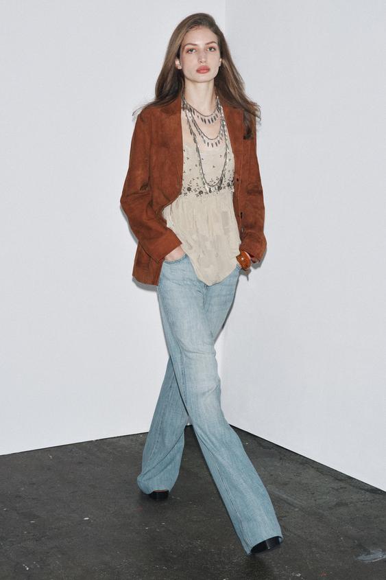 JACQUARD STRAPPY TOP ZW COLLECTION