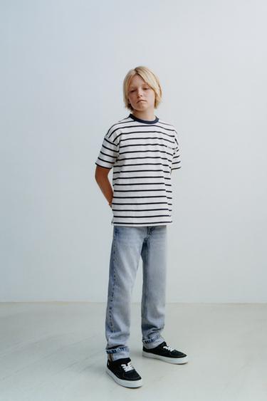 STRAIGHT-LEG JEANS - Light blue by Zara