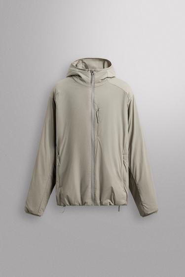 QUILTED MID-LAYER SKI JACKET - Sand by Zara