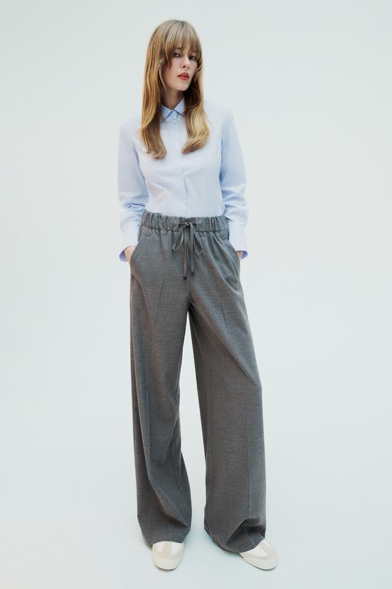 Buy Grey Trousers & Pants for Women by Ajile by Pantaloons Online