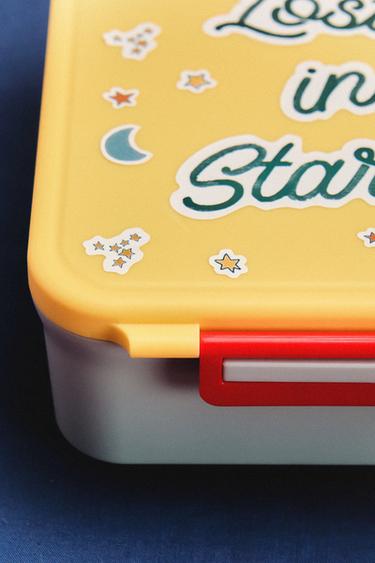 CHILDREN'S LUNCH BOX WITH SPACE STICKERS - Multicoloured by Zara