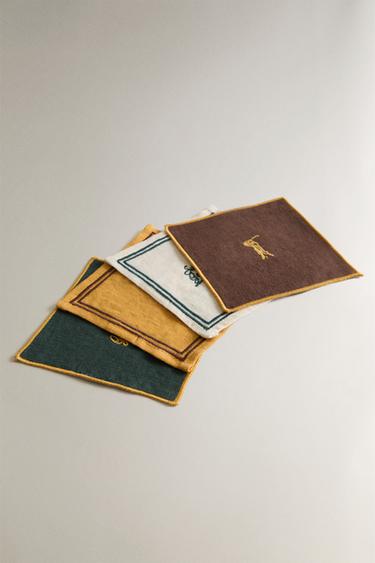 PACK DESSOUS DE VERRE LIN GOLF (LOT DE 4) - Multicolore de Zara - Image 1