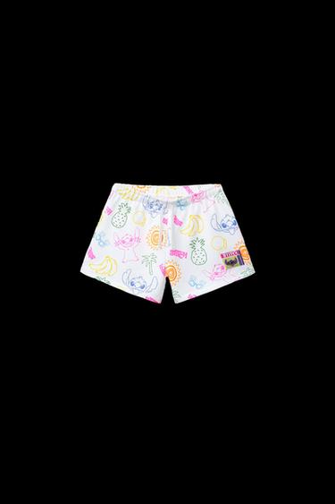 BERMUDA-SHORTS MIT LILO & STITCH © DISNEY-PRINT - Cremefarben von Zara - Bild 0