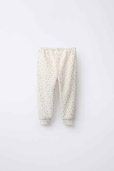 1 1/2-6 ANS/ PYJAMA VELOUR FLEURS - Écru de Zara - Image 4