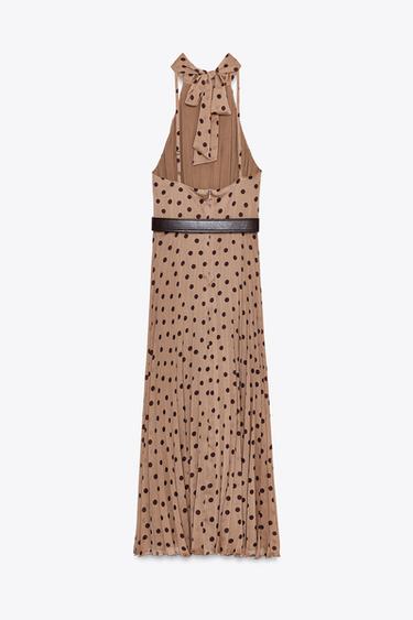 POLKA DOT MIDI DRESS WITH BELT - 930 by Zara - Image 6