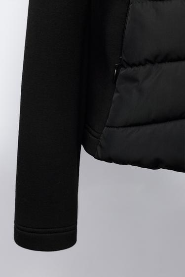 NEOPRENE-EFFECT SLEEVE PADDED JACKET - Black by Zara - Image 5
