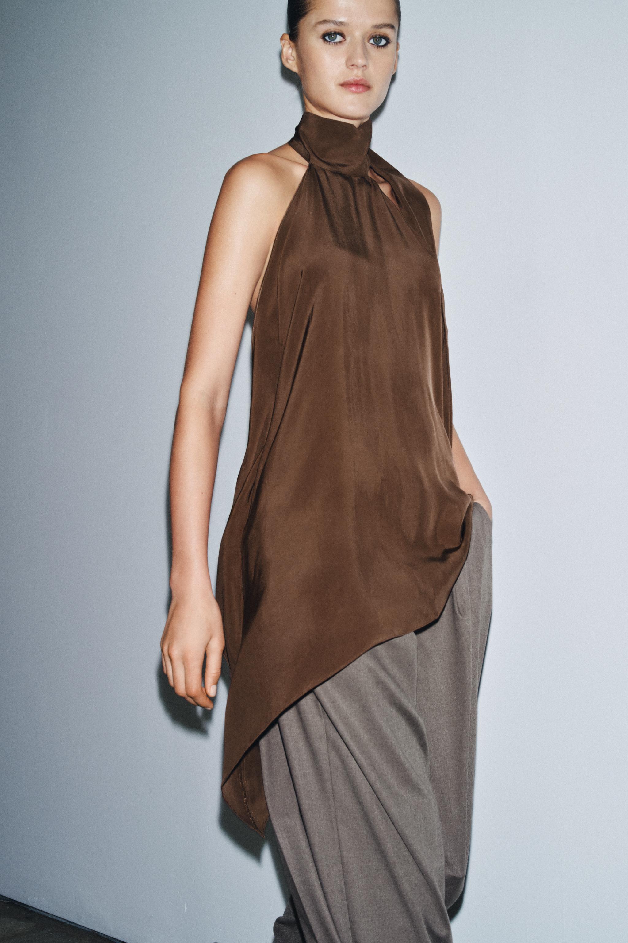 TOP HALTER ASYMÉTRIQUE ZW COLLECTION